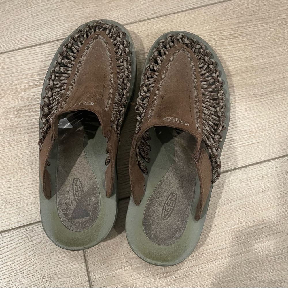 KEEN Uneek Unisex Woven Cord Slip-on Mule Sandals (Women’s 8.5 / Men’s 7) - Picture 2 of 5